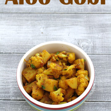 Aloo gobi recipe (How to make aloo gobi), Dry aloo gobi sabzi recipe