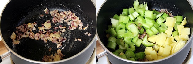 Celery soup recipe (How to make celery and potato soup recipe)