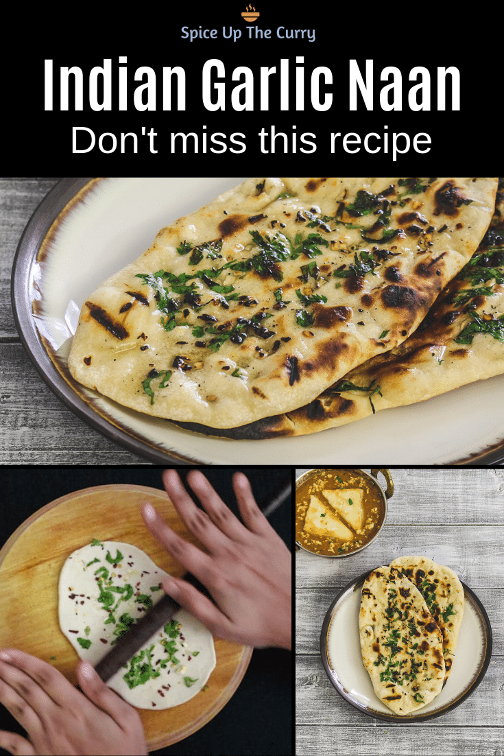 garlic naan recipe pin