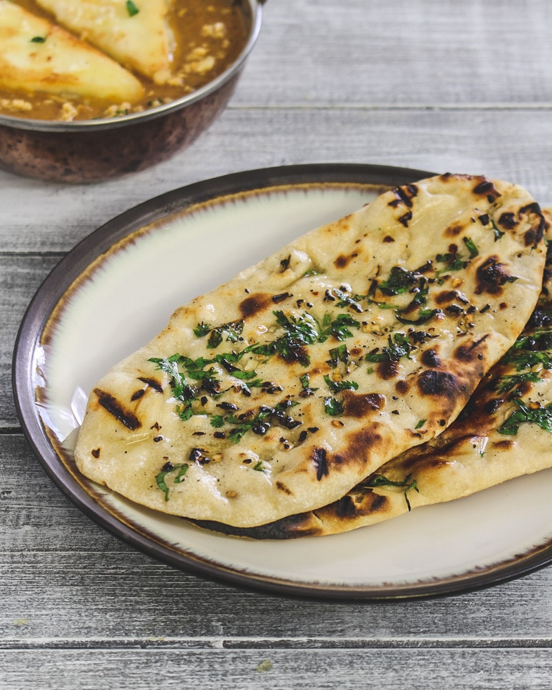 Homemade Garlic Naan Recipe {Indian Bread}