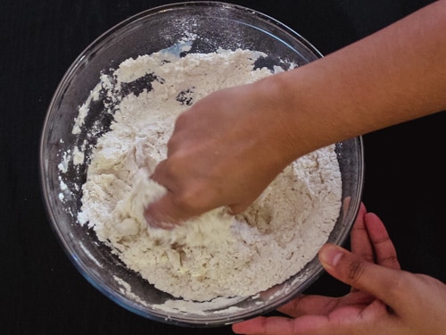 kneading the dough