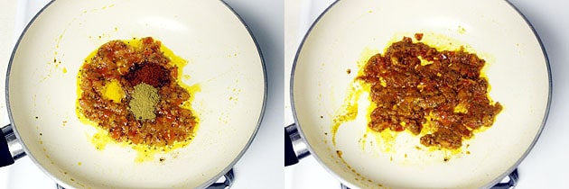 adding spice powders