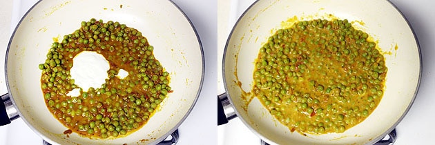 adding yogurt and mix