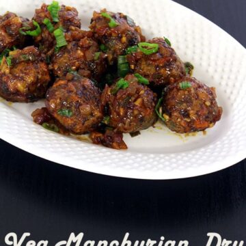 Veg manchurian dry recipe (How to make dry veg manchurian recipe)