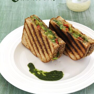 Chilli Cheese Sandwich Recipe (How to make Mumbai Chilli Cheese Toast Sandwich)