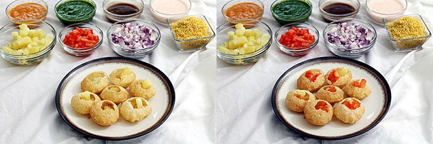 Dahi Batata Puri Recipe (How to make Dahi Batata Puri Chaat Recipe), Dahi Puri