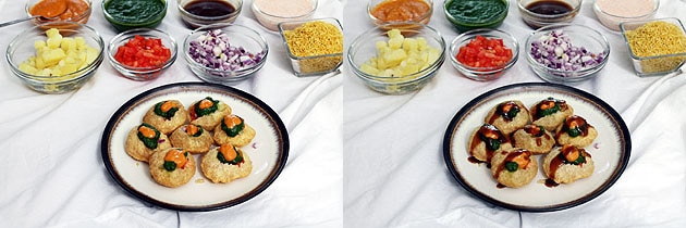 Dahi Batata Puri Recipe (How to make Dahi Batata Puri Chaat Recipe), Dahi Puri