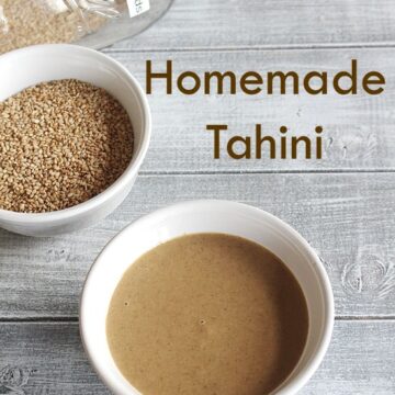 Tahini Recipe (How to make Tahini Paste), Homemade tahini paste recipe