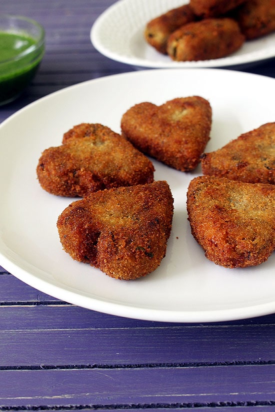 Veg cutlet in a plate.