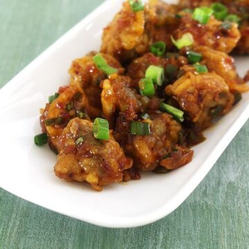 Mushroom Manchurian Recipe (How to make mushroom manchurian dry)