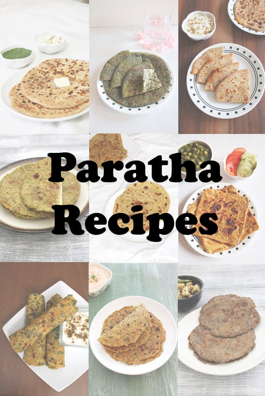 20 Easy Paratha Recipes (Collection of Indian Veg Paratha Recipes)