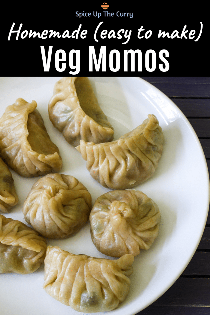 veg momos recipe pin