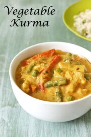 Veg Kurma Recipe (Mixed Vegetable Korma Recipe, Hotel style)