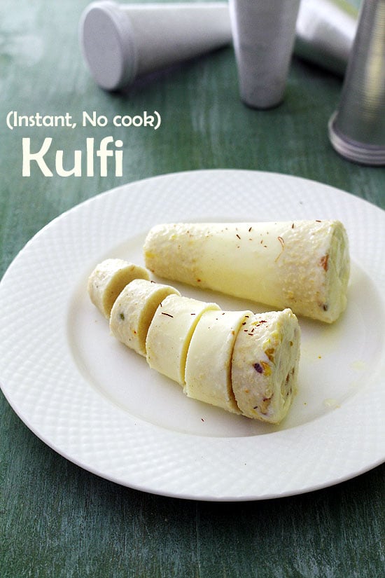 Kulfi Recipe (Instant, No Cook Kulfi Recipe with Condensed Milk)