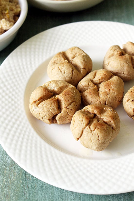 Bati served in a plate.