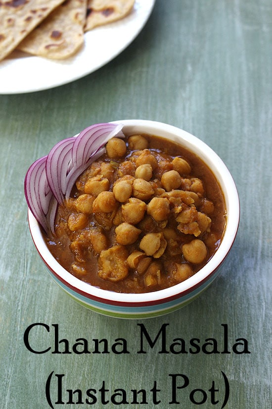 Instant Pot Chana Masala Recipe (How to make Chole in Instant pot)
