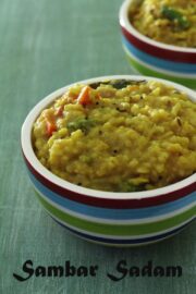 Sambar Rice Recipe (Sambar Sadam Recipe), How to make Sambar Rice