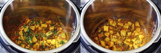 Instant Pot Aloo Matar Recipe (10 Minutes Potato Peas Curry in IP)