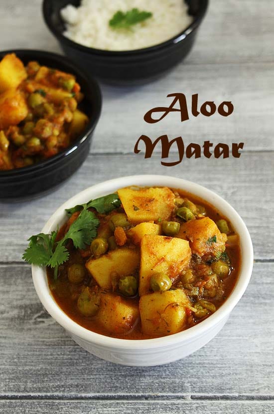 Instant Pot Aloo Matar Recipe (10 Minutes Potato Peas Curry in IP)