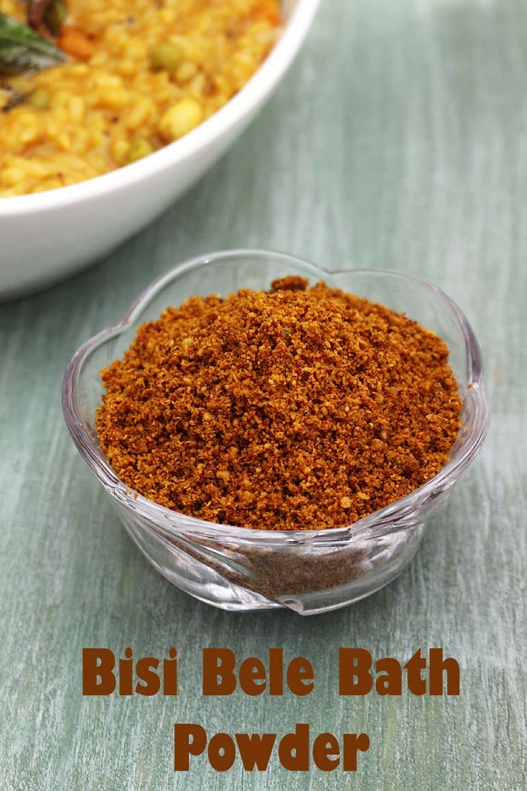 Bisi Bele Bath Powder Recipe (Bisi Bele Bath Masala Powder)