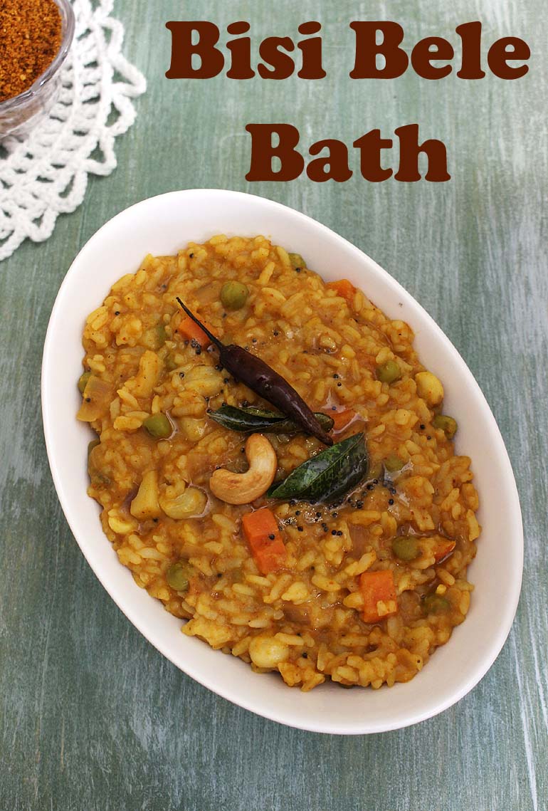 Bisi Bele Bath Recipe (Karnataka Style BisiBeleBath Recipe)