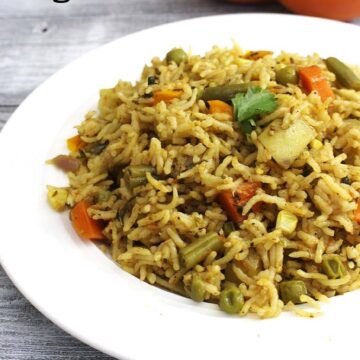 Instant Pot Veg Pulao Recipe (Fluffy, Fragrant Vegetable Pulao in IP)