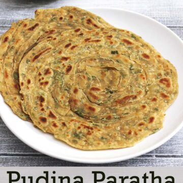 Pudina Paratha Recipe (Restaurant style Mint Paratha Recipe)