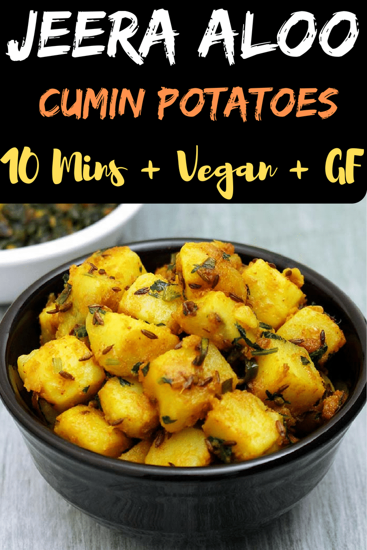 Jeera aloo recipe - quick and easy to make cumin flavored potato sabji