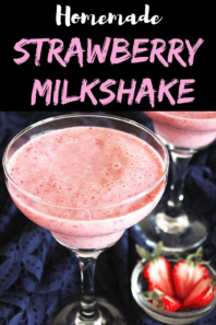 Strawberry Milkshake Recipe (using Fresh Strawberries & Ice Cream)