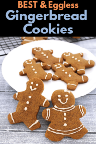 Eggless gingerbread men cookies recipe