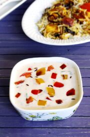 Capsicum Raita Recipe for Biryani (how to make Shimla Mirch Raita)
