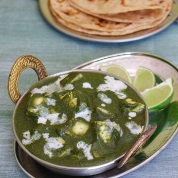 Palak paneer recipe made in instant pot