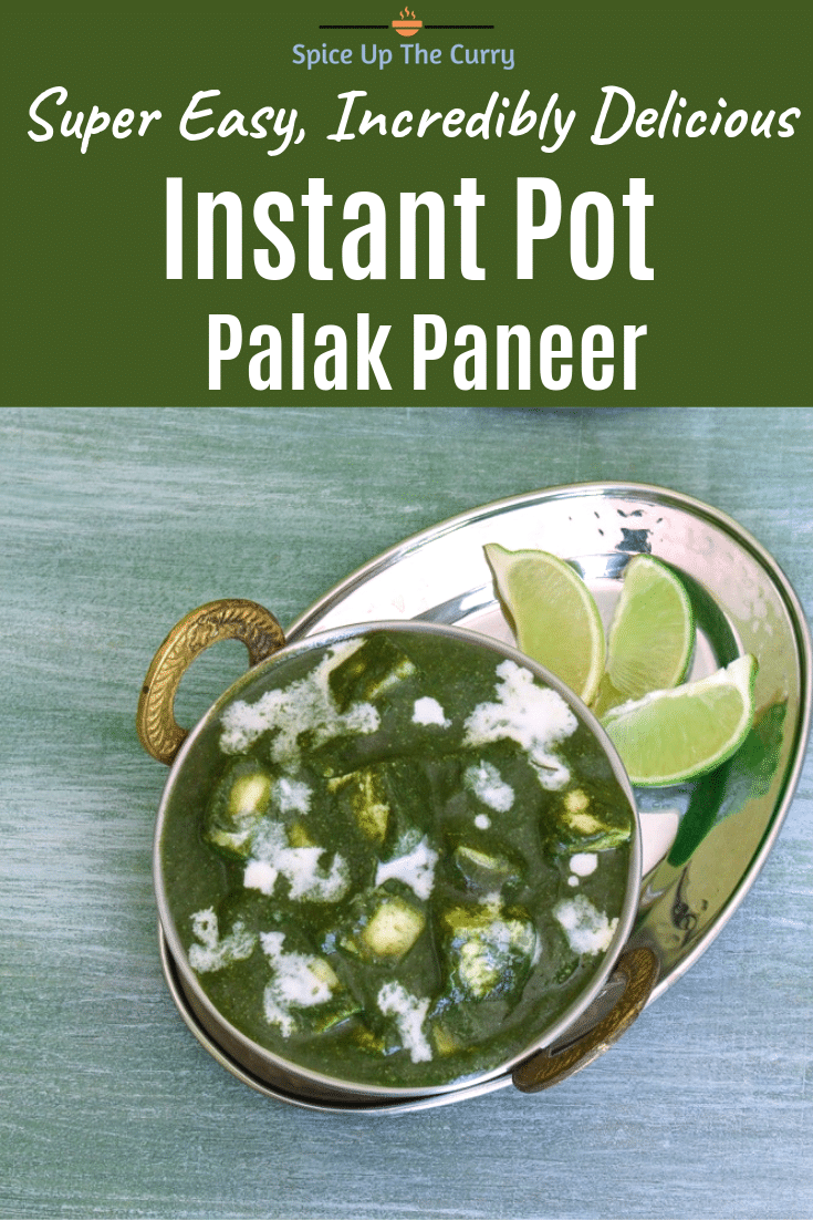 Instant Pot Palak Paneer Recipe Pin