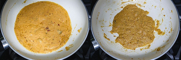 sauteing onion paste for paneer kofta gravy