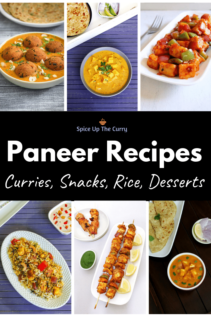 Paneer Recipes (40 Easy and Quick Indian Paneer Recipes)