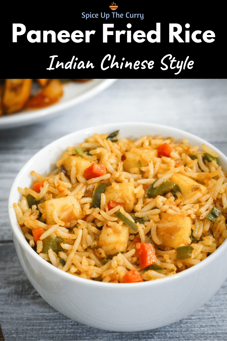 Paneer Fried Rice Recipe (How to make Paneer Fried Rice) Pin