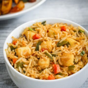 Paneer Fried Rice Recipe