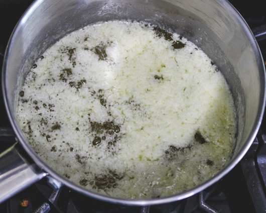 Foam starts to get less