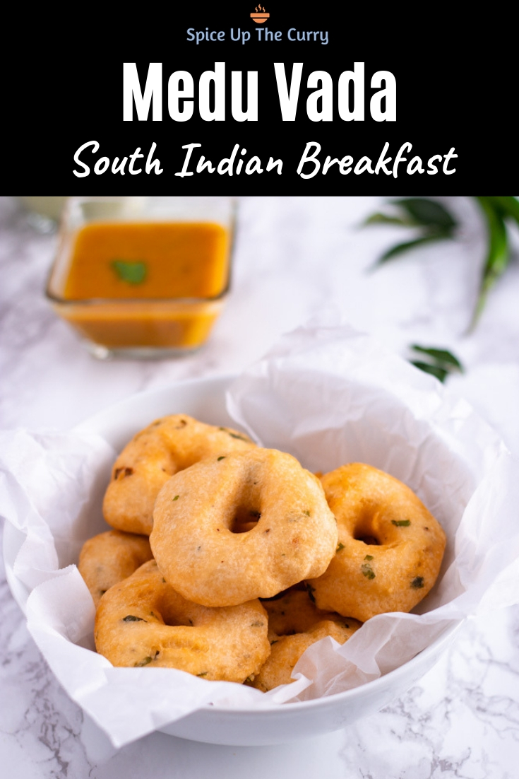 Medu Vada Recipe (Sambar Vada) Pin