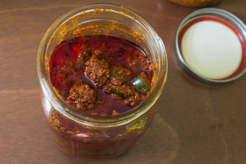 matured avakaya pachadi after 10 days