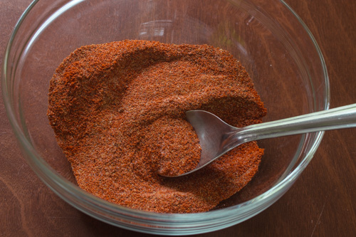 spices are mixed for avakaya