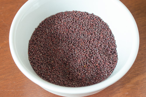 mustard seeds in a bowl