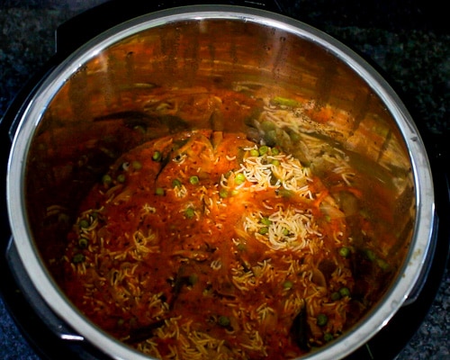 tomato rice cooked in instant pot