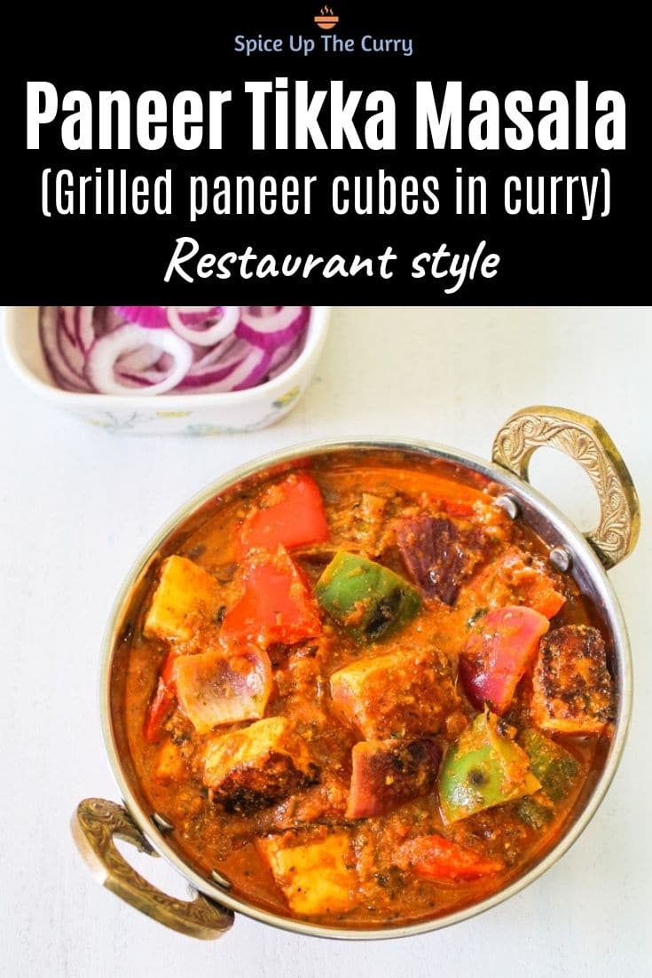 Paneer Tikka Masala Recipe (Restaurant Style) Pin