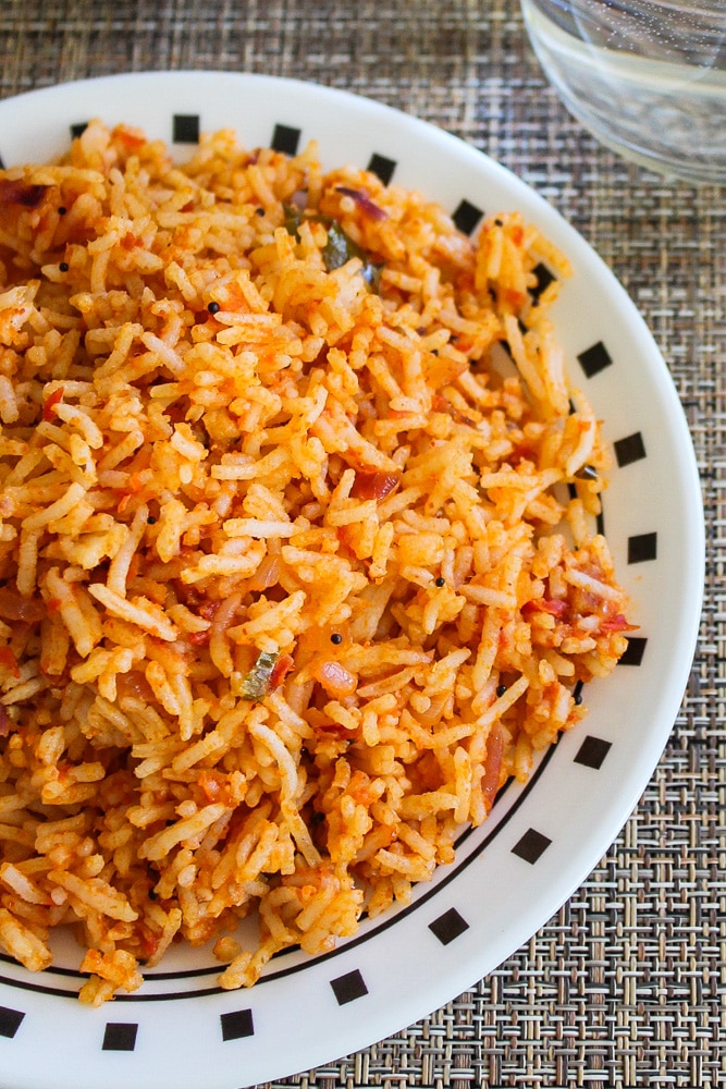 Tomato Rice Recipe (Thakkali Sadam)