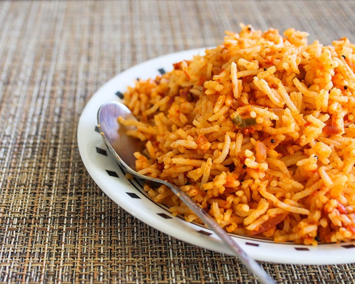 South Indian Tomato Rice Recipe