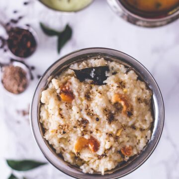 Ven Pongal Recipe (Khara Pongal)