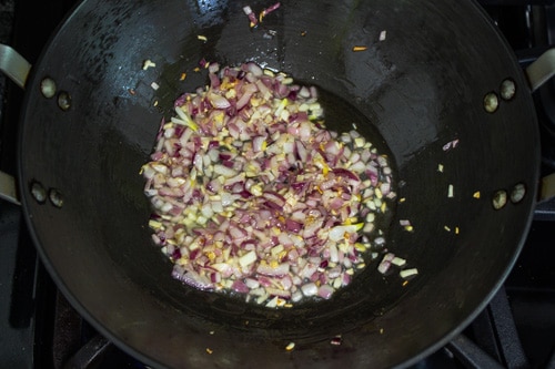 onions cooked till soft