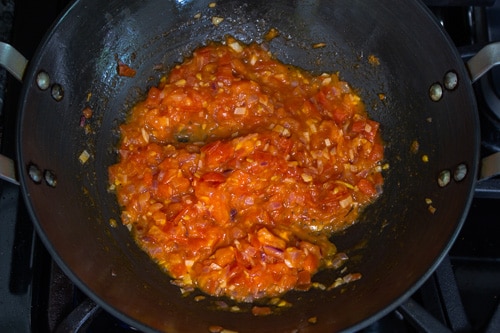 tomatoes cooked till soft