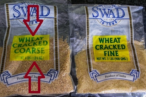 Cracked wheat (coarse and fine)